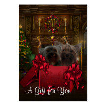 Corporate Holiday Gift Certificates Business Cards