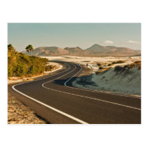 Corralejo Desert Road Postcard