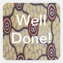 Corroboree Well Done! Stickers