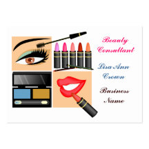 Cosmetic Sales Person Business Card