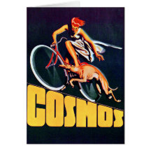Cosmos Greyhound Bicycle Card