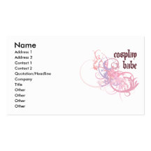 Cosplay Babe Business Card