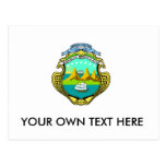 Costa Rica Coat of Arms Postcard