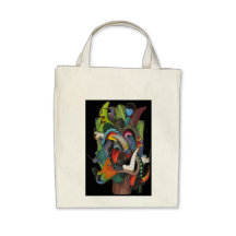 Costa Rican Rainforest Mask Tote Canvas Bag
