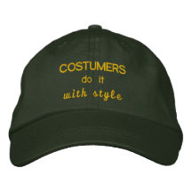 Costumers do it with Style Embroidered Hat