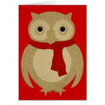 Cosy Owl Christmas Card