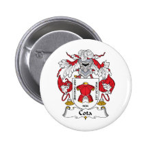 Cota Family Crest Pinback Buttons