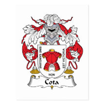 Cota Family Crest Post Cards