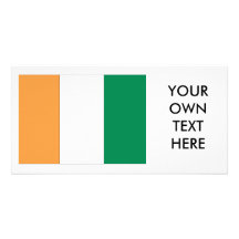 Coted Ivoire Flag Picture Card