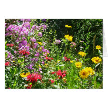Cottage Garden Background Card
