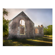Cottle Church, Caribbean Island of Nevis Post Card