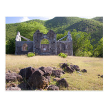 Cottle Church, Caribbean Island of Nevis Post Card
