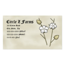 Cotton Boll Business Cards