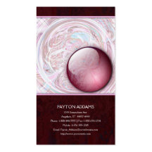 Cotton Candy Abstract - Vertical Business Card