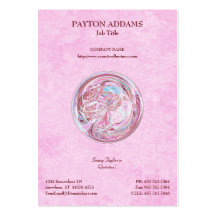 Cotton Candy Mandala - Vertical Business Card