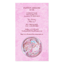 Cotton Candy Mandala Vertical Business Card