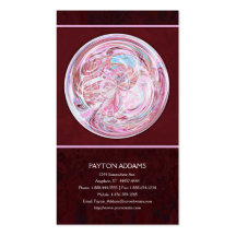 Cotton Candy Mandala - Vertical Business Card