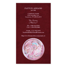 Cotton Candy Mandala Vertical Business Card