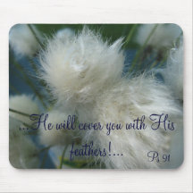 Cotton grass mousepad