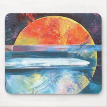 Coucher de soleil tapis de souris