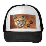 Cougar, Puma, Mountain Lion,Tracks Baseball Cap Mesh Hats