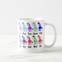 Counting French Poodle Coffee Mug