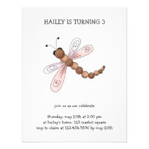 Country Cherries · Brown & Pink Dragonfly Announcement
