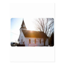 Country church post card