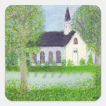 Country Church Sticker