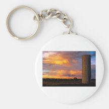 Country Coloful Sunset Keychain
