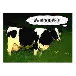 Country Cow Housewarming Party Personalised Invitations