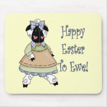 Country Ewe Easter T shirts and Gifts mousepads