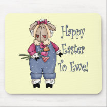 Country Ewe Easter T shirts and Gifts mousepads