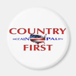 Country First John McCain Palin Magnet for car