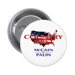 Country First - McCain Palin 2008 collector's pin