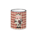 Country Fun Cow Valentine's Coffee Cup Mugs