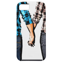 Country Love  Couple Holding Hands Case For The iPhone 5
