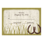 Country Meadow Rustic Wedding Response Card Personalized Announcement