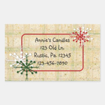 Country Snowflakes Sticker