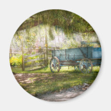 Country - The old wagon out back Fridge Magnet