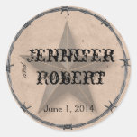 Country Western Barbed Wire Envelope Seal Stickers
