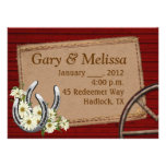 Country Western Wedding Invitation Template