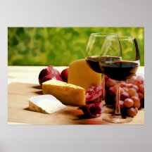 Countryside Wine, Cheese & Fruit Posters