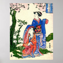 Couple Under Blossoming Tree 1789 Poster