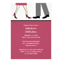 Couple Valentine's Day Party Personalized Announcement