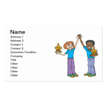 Couples Bowling Champions Business Card Templates