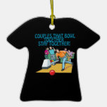 Couples That Bowl Together Christmas Tree Ornaments