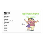 Couples That Golf Together Stay Together Business Cards