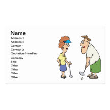 Couples That Golf Together Stay Together Business Cards