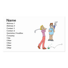 Couples That Golf Together Stay Together Business Cards